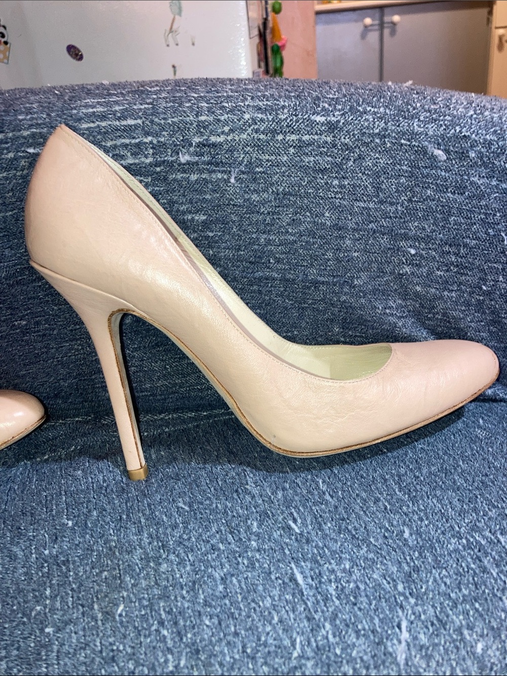 Jimmy Choo Blush Pink Pointed-Toe Stiletto Pumps